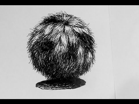 480x360 Pen And Ink Texture Challenge How To Draw A Spotted Furball - Fur Texture Drawing