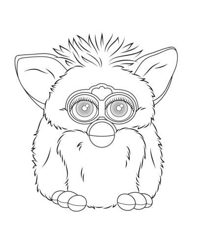 403x480 Furby Coloring Coloring Pages Coloring Pages, Printable - Furby Drawing
