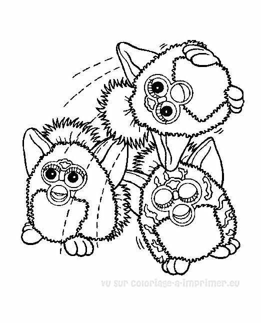 522x646 Furby Coloring - Furby Drawing