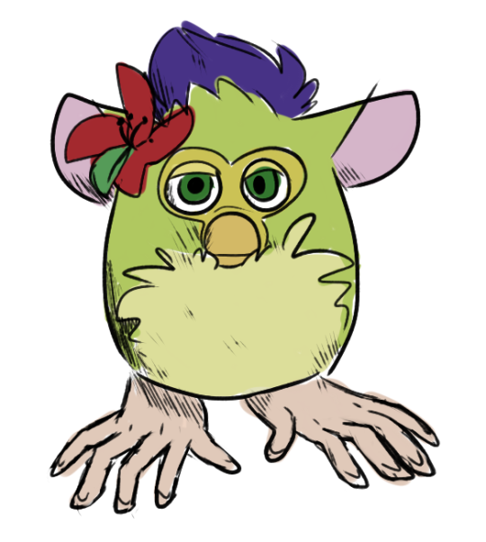 540x602 Drawn Furby Tumblr - Furby Drawing