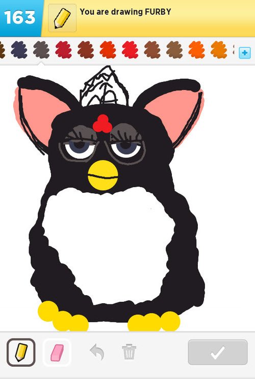 500x741 Do You Draw Furby How - Furby Drawing