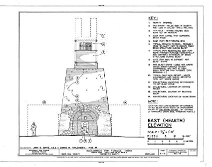 425x336 Historic Pictoric Structural Drawing Haer Md, Snohi - Furnace Drawing