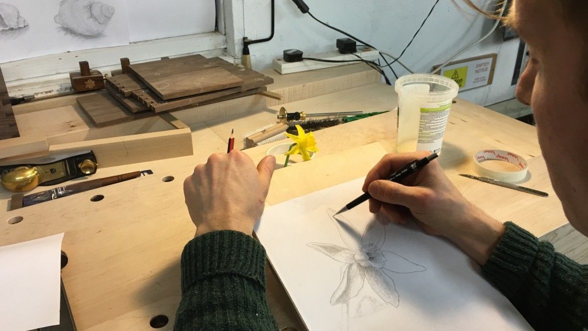 1170x660 drawing in furniture design course uk rowden farm atelier - Furniture Design Drawing