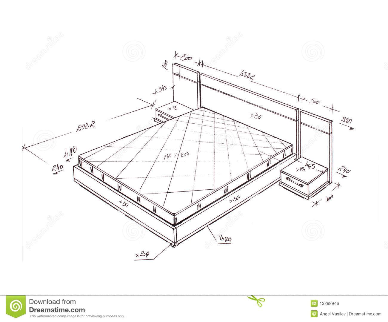1300x1078 furniture design drawings ergonomia in bed design - Furniture Design Drawing