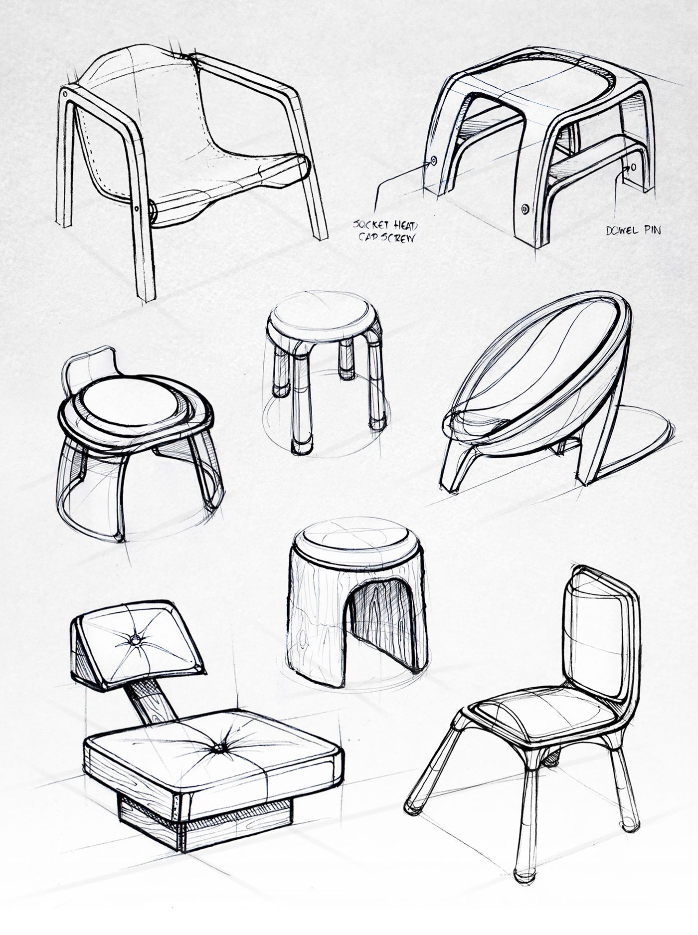 1400x1875 Id Sketchbook Ii On Behance Sketch Design, Industrial - Furniture Drawing
