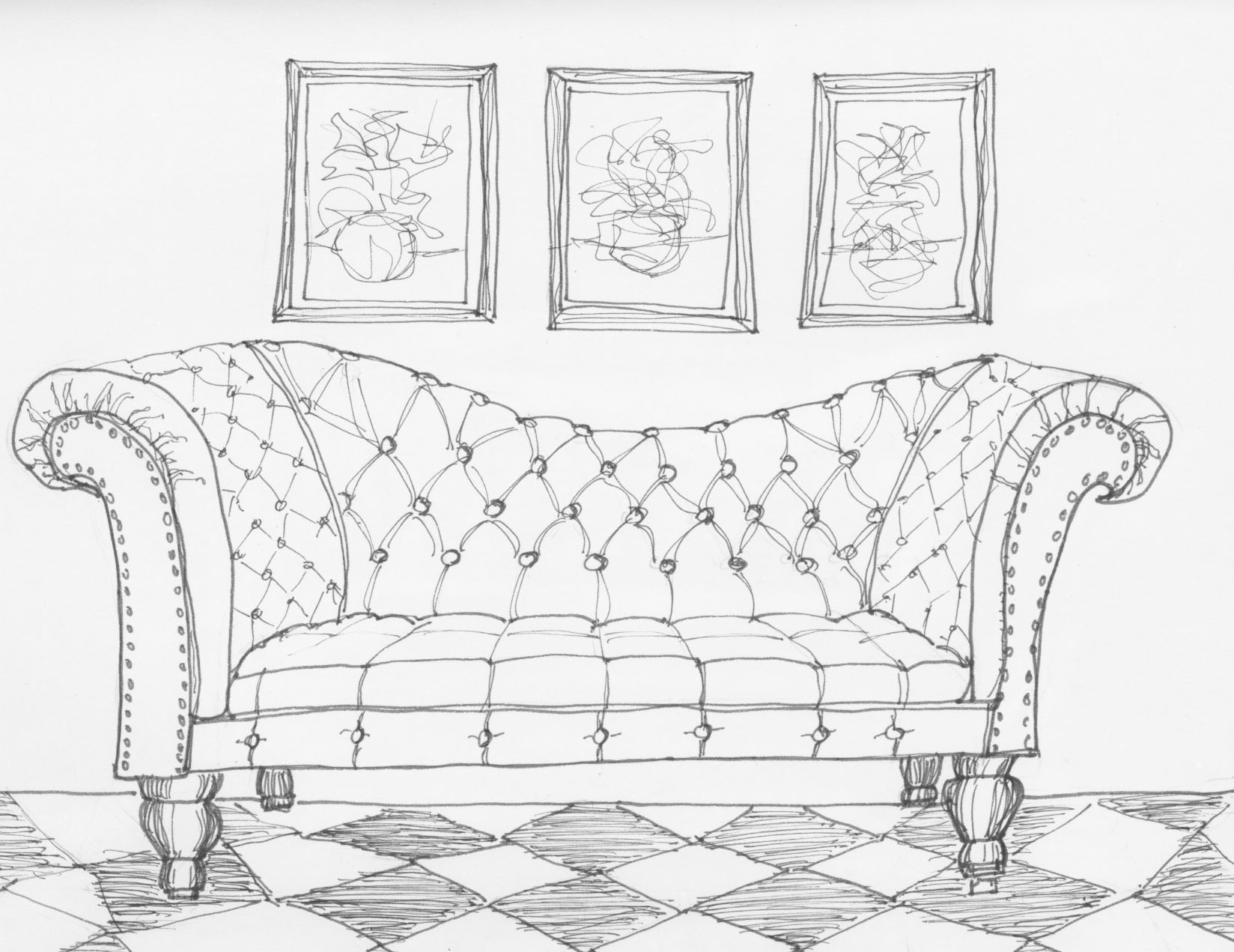 Furniture Drawing At Paintingvalley Com Explore Collection Of
