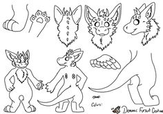 236x166 free base - Fursuit Base Drawing