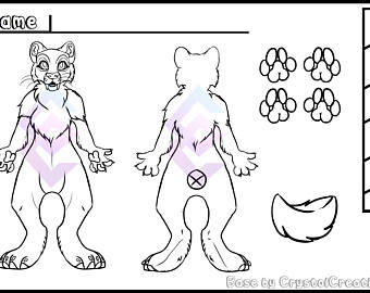 340x270 lion fursuit etsy - Fursuit Base Drawing