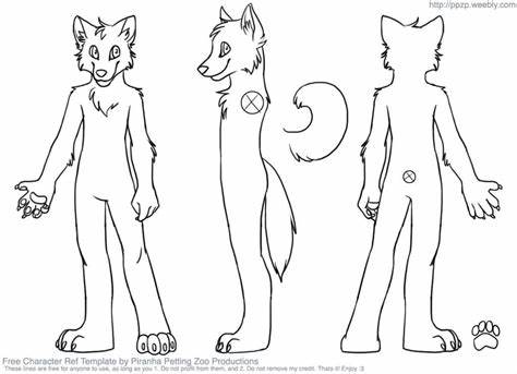 Fursuit Drawing Base at PaintingValley.com | Explore collection of