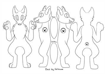 355x250 Fursuit Ref Base - Fursuit Drawing Base