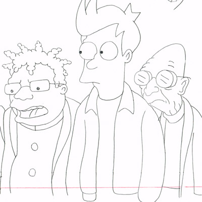 400x400 Futurama Drawings - Futurama Drawings
