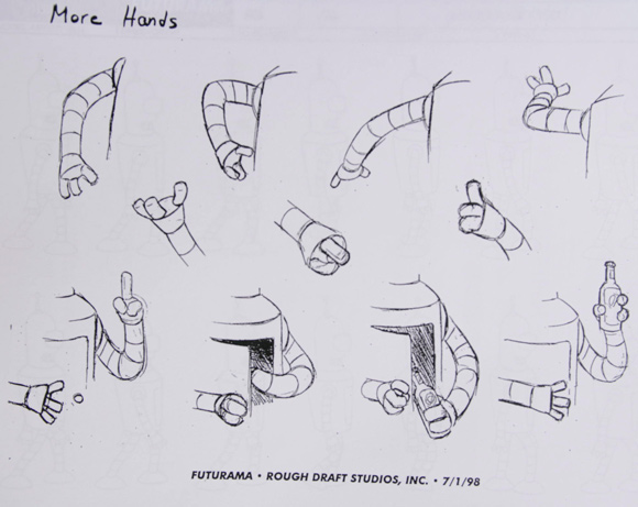 580x461 Gallery Behind The Scenes Of Futurama Wired - Futurama Drawings