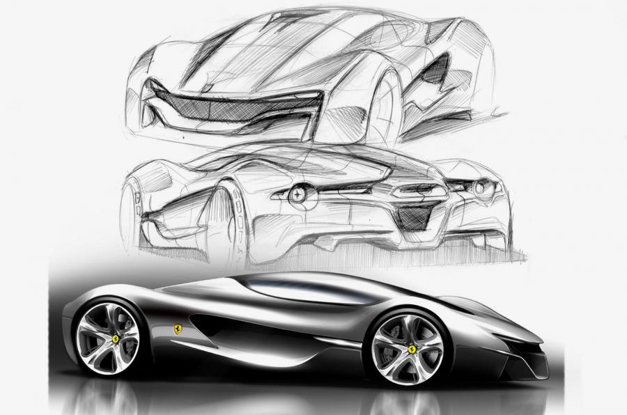 900x596 Ferrari's Car Of The Future Autocar - Future Car Drawing
