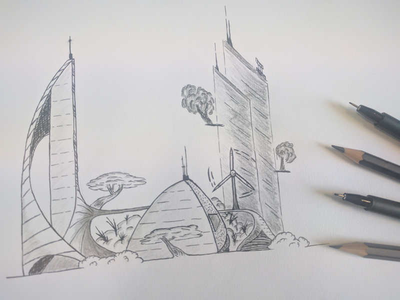 800x600 creative hours - Future City Drawing