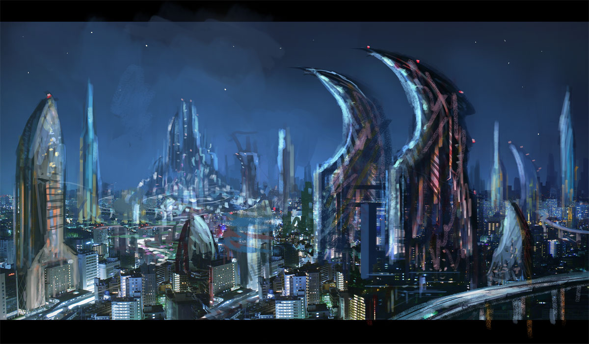 1200x701 Sketch, Draw, Paint Futurecity - Future City Drawing