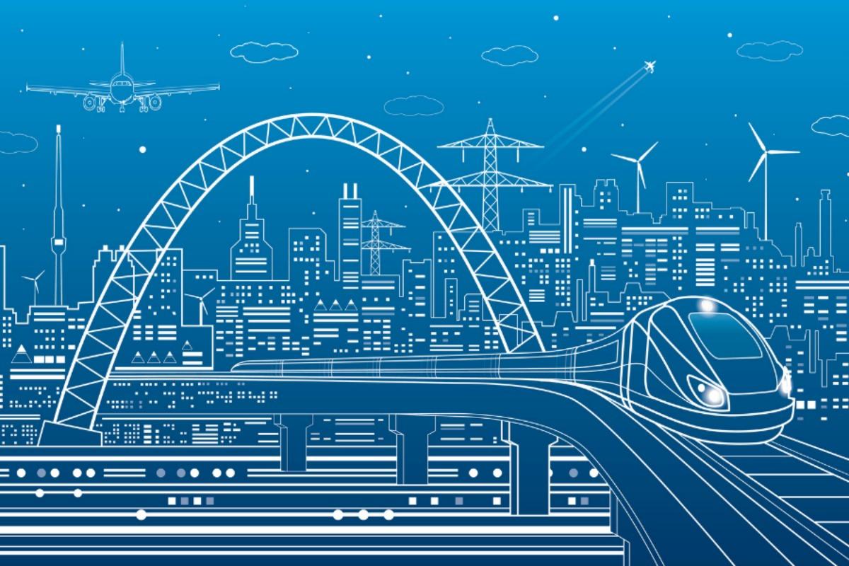 1200x800 Back To The Future - Future City Drawing