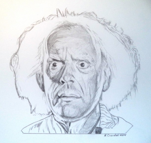 613x582 back to the future doc brown drawing aftcra - Future Drawing
