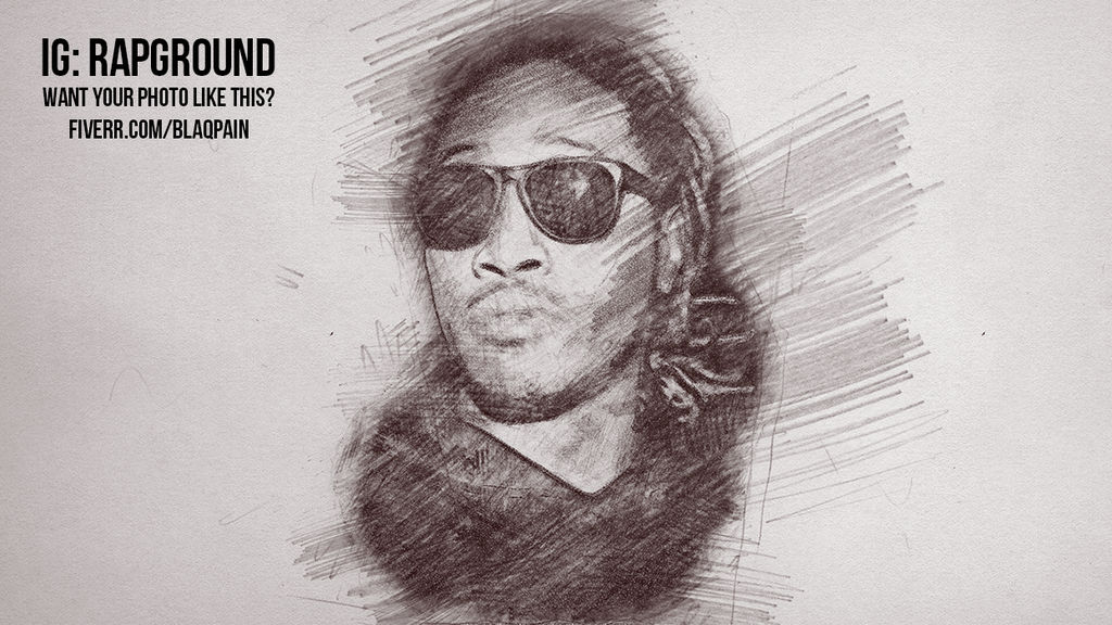 1024x576 Future Rapper Pencil Drawing - Future Drawing Rapper
