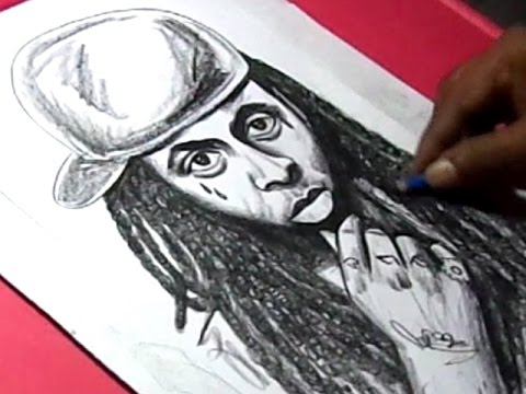 480x360 How To Draw American Rapper Lil Wayne Drawing - Future Drawing Rapper