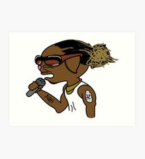 210x230 Rapper Future Drawing Art Prints Redbubble - Future Drawing Rapper