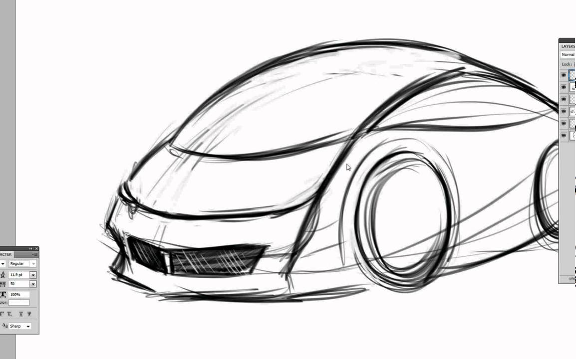 Futuristic Car Drawing at Explore collection of