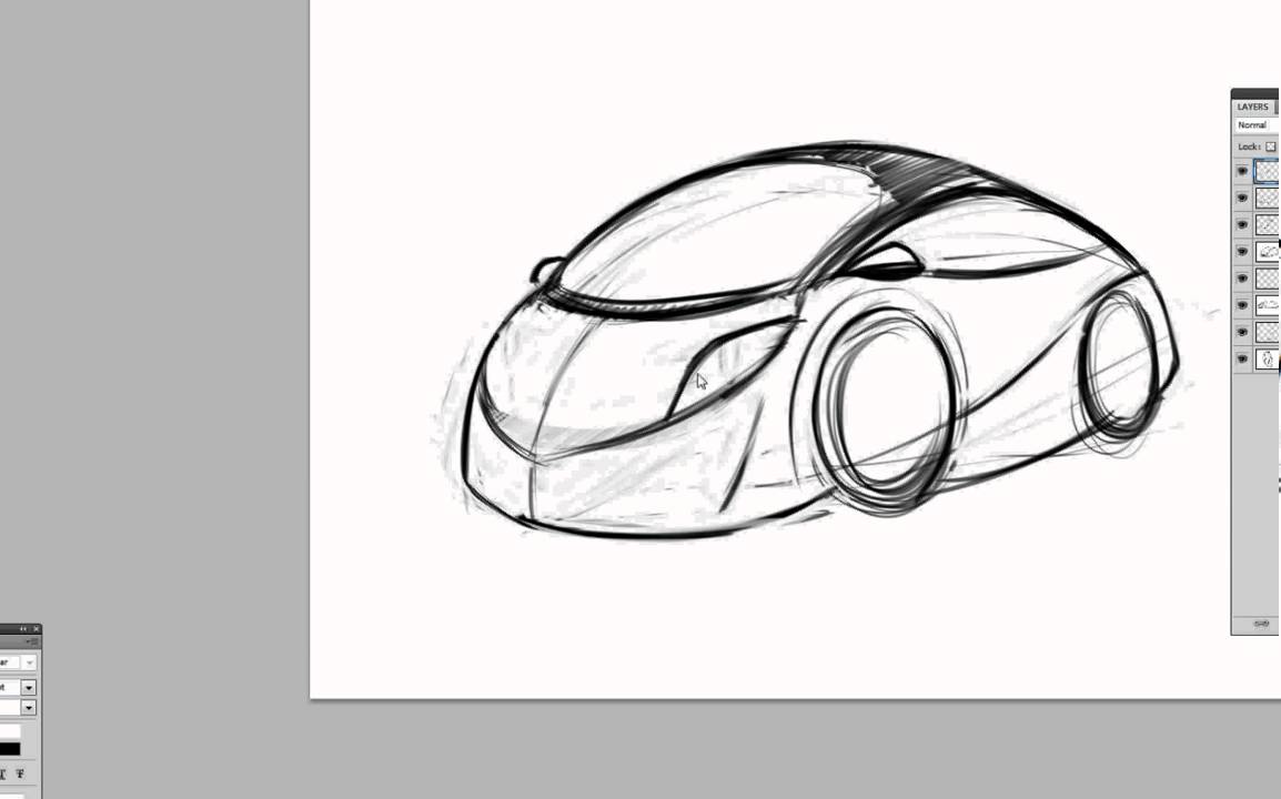 1154x720 digital car design pt speed drawing using wacom and photoshop - Futuristic Car Drawing