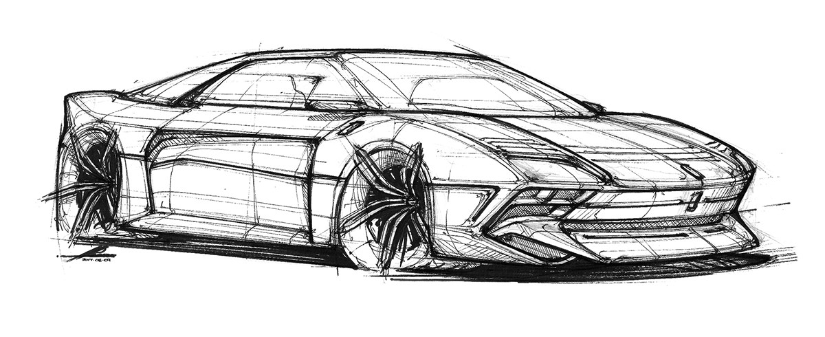 1200x490 ferrari gto reimagined with futuristic supercar styling - Futuristic Car Drawing