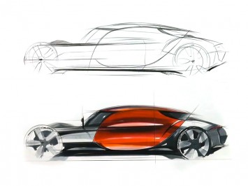 355x266 futuristic concept design sketch - Futuristic Car Drawing