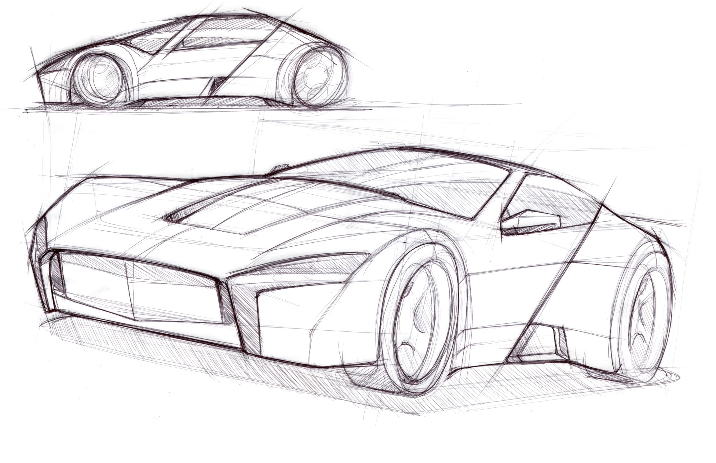 2344x1515 how to draw futuristic cars - Futuristic Car Drawing