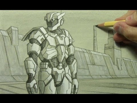 480x360 Futuristic Armor Illustration Techniques - Futuristic Drawings