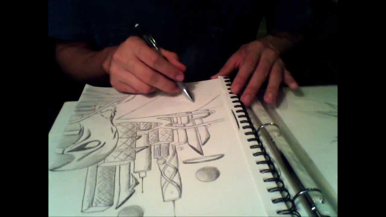1280x720 Speed Drawing - Futuristic Drawings