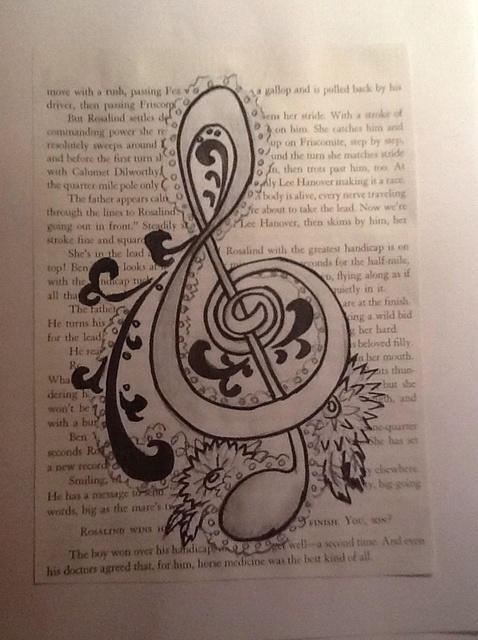 478x640 How To Draw A Decorative Treble Clef - G Clef Drawing
