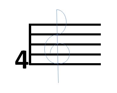 398x315 How To Draw A Treble Clef Sign - G Clef Drawing