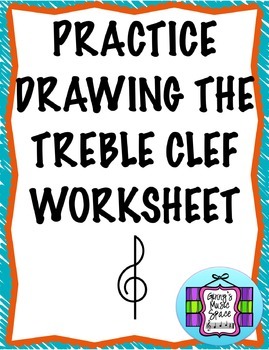 269x350 Practice Drawing The Treble Clef Worksheet - G Clef Drawing