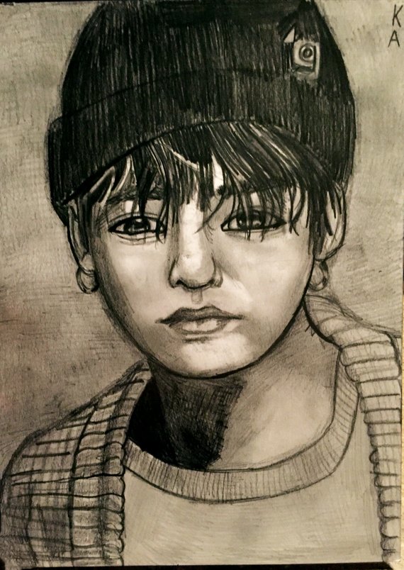 570x804 original kpop big bang g dragon drawing etsy - G Dragon Drawing