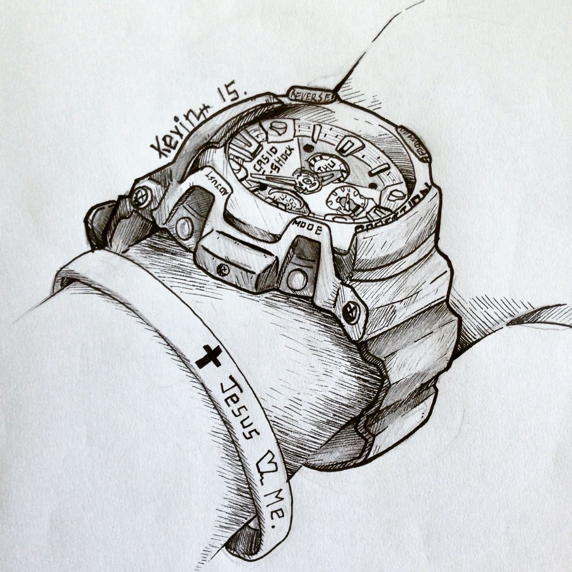 1136x1136 g shock - G Shock Drawing