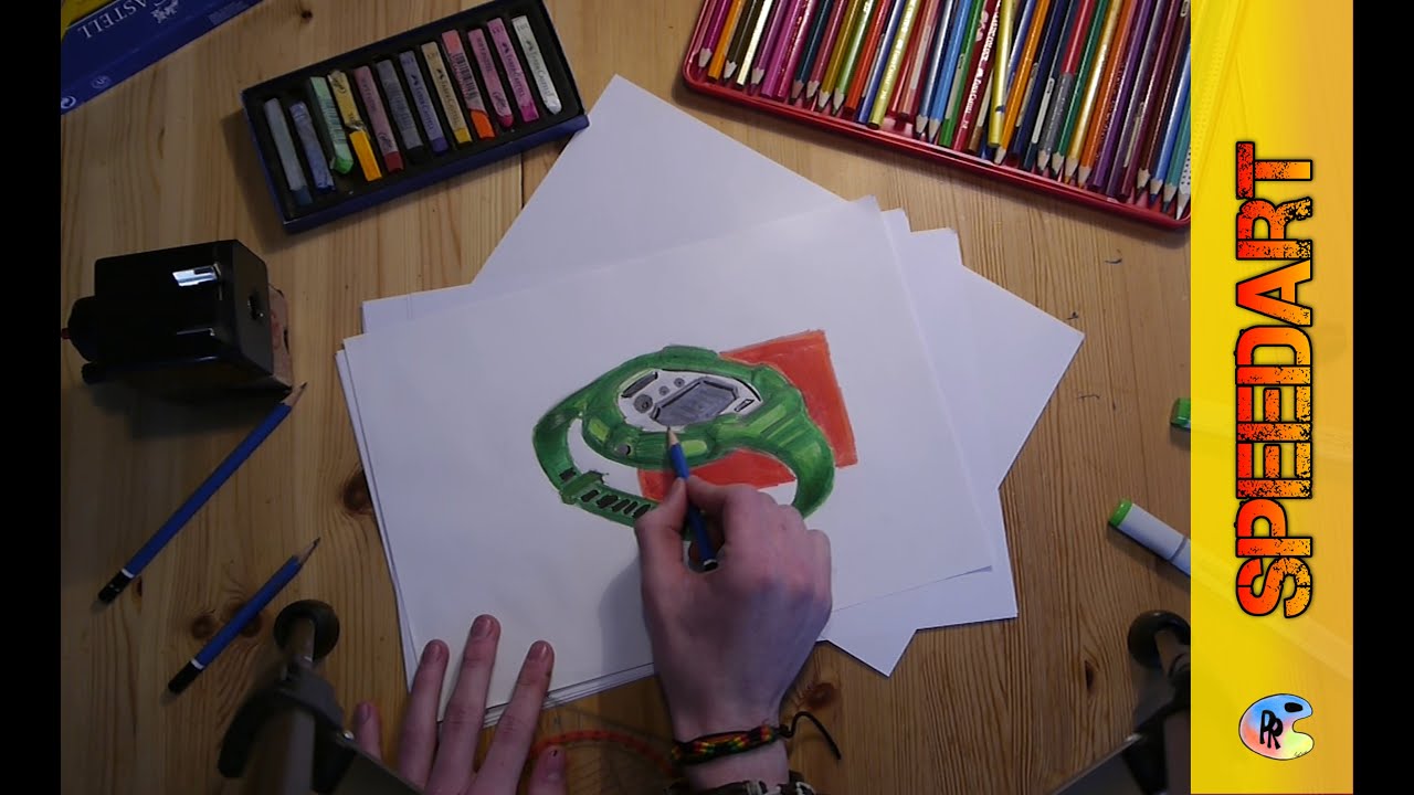 1280x720 watch design - G Shock Drawing