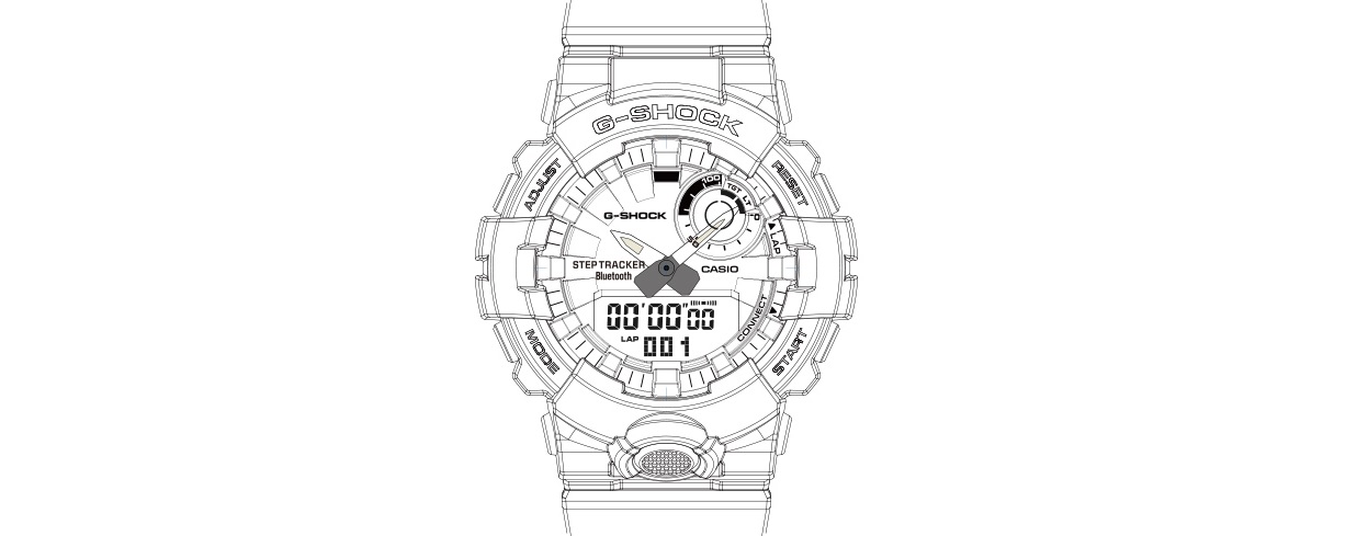 1237x489 casio g shock gba series support for health conscious - G Shock Drawing