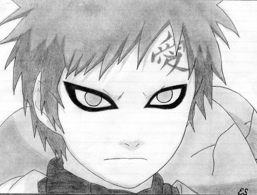 Naruto Shippuden Gaara Drawing