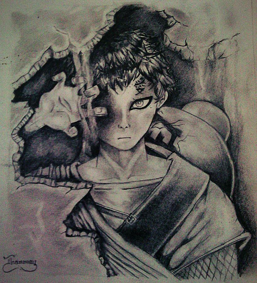 819x900 Gaara Drawing - Gaara Drawing