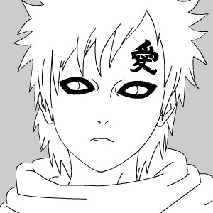 300x300 Gaara Shippuden An Anime Speedpaint Drawing - Gaara Drawing