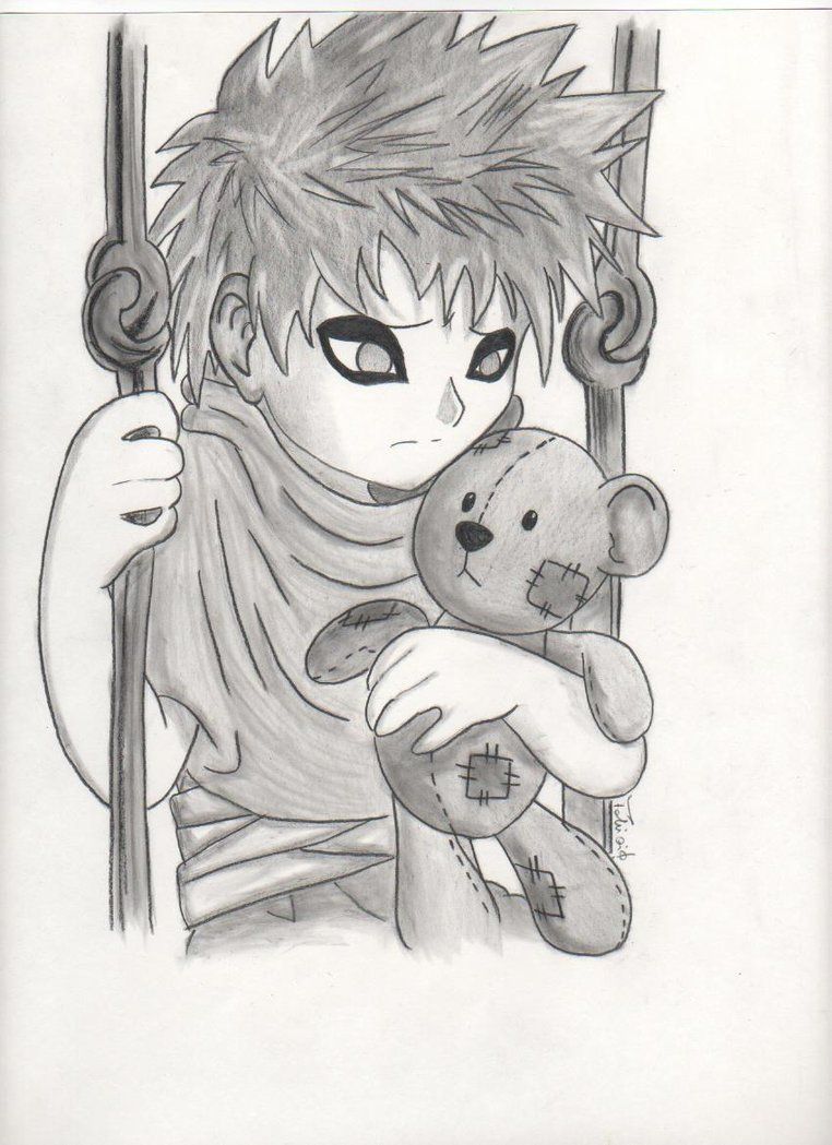 762x1049 Gaara Drawing Baby Gaara - Gaara Drawing