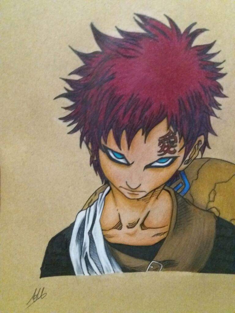 768x1024 Naruto Amino - Gaara Drawing