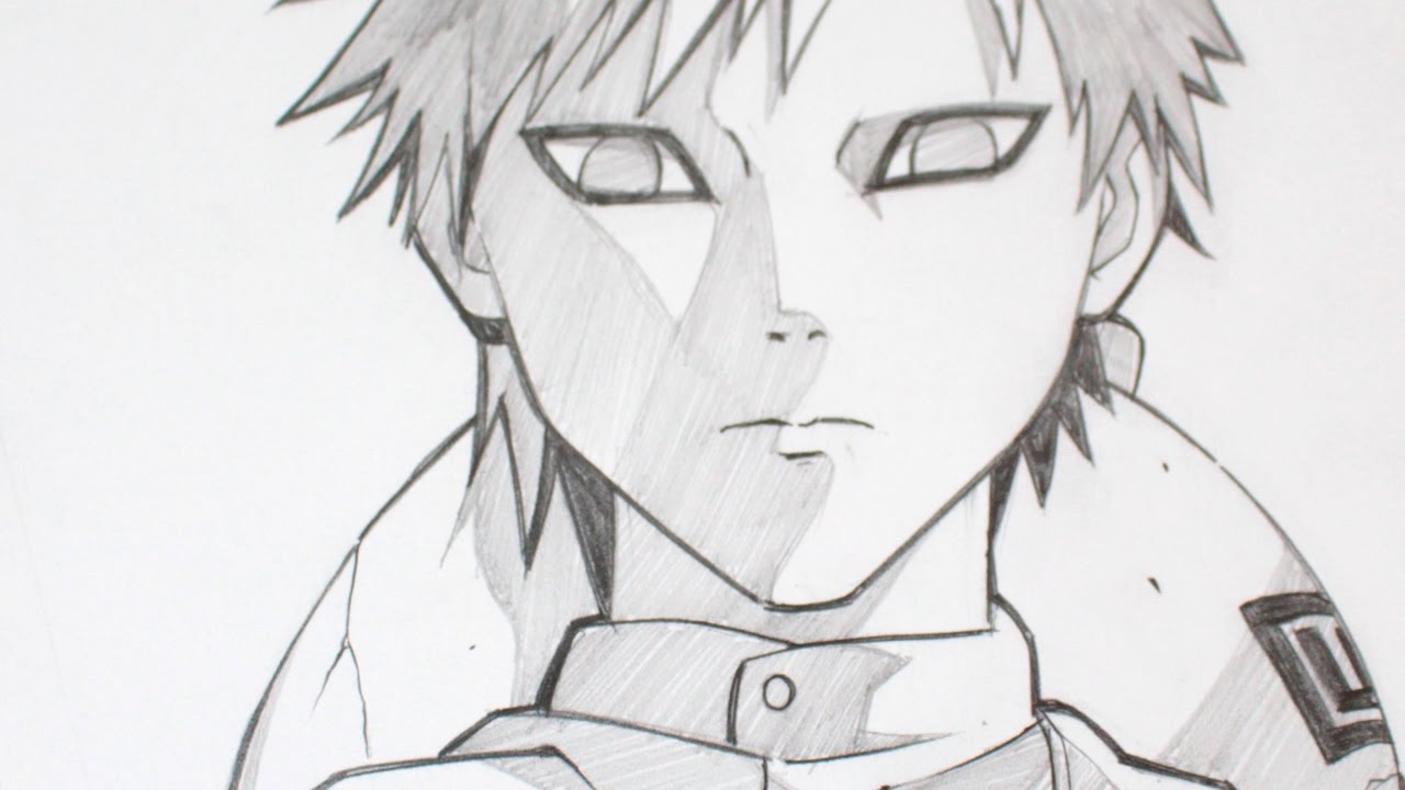 1280x720 Drawing Gaara From Naruto Anime - Gaara Drawing