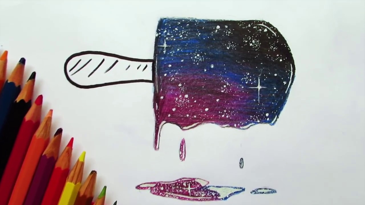1280x720 How To Draw Galaxy Wcheap Pencils Emre - Galaxy Drawing Color Pencil