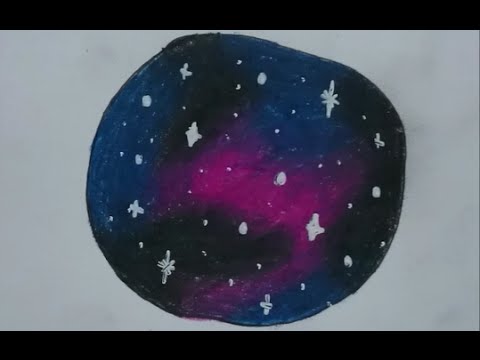 480x360 How To Draw A Galaxy With Colored Pencils - Galaxy Drawing Color Pencil