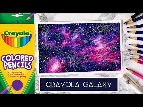 480x360 How To Draw A Galaxy With Colored Pencils Access Youtube Duck Face - Galaxy Drawing Color Pencil