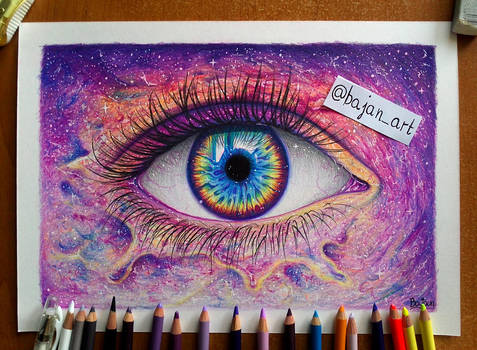 477x350 Galaxy Eye Drawing - Galaxy Eye Drawing