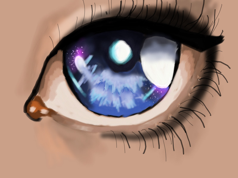 800x600 Galaxy Eyes A Other Speedpaint Drawing - Galaxy Eye Drawing