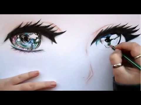 480x360 How To Draw Eyes - Galaxy Eye Drawing
